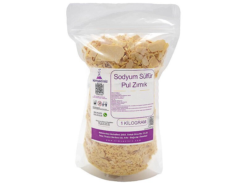 Sodyum Sülfür Pul - Zırnık 1 KG - Kimyacınız
