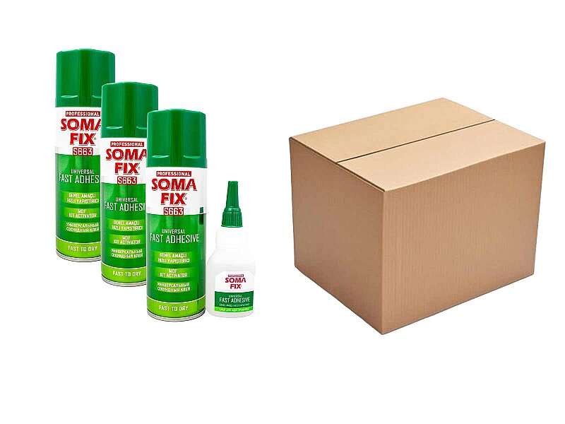 Somafix Hızlı Yapıştırıcı 200 ml+50 ml 24 Adet - Kimyacınız