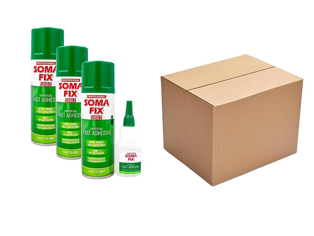 Somafix Hızlı Yapıştırıcı 200 ml+50 ml 24 Adet - 1