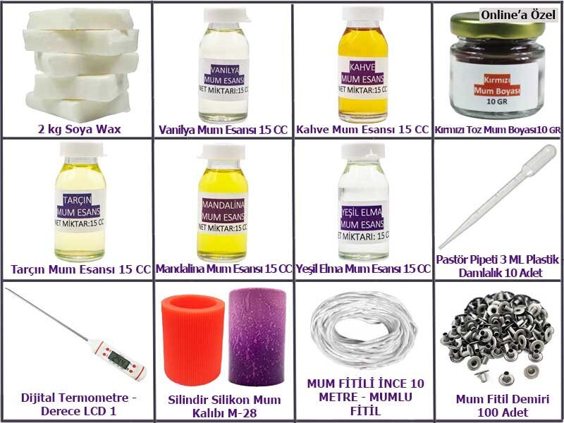Soya Wax Mum Yapım Seti - Kimyacınız