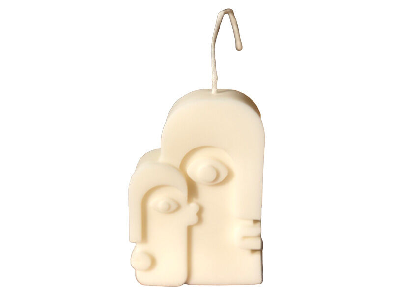 Soyut Picasso Yüz Silikon Mum Kalıbı M-275 - 2