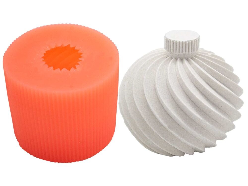 Spiral Silikon Mum Kalıbı M-317 - 1