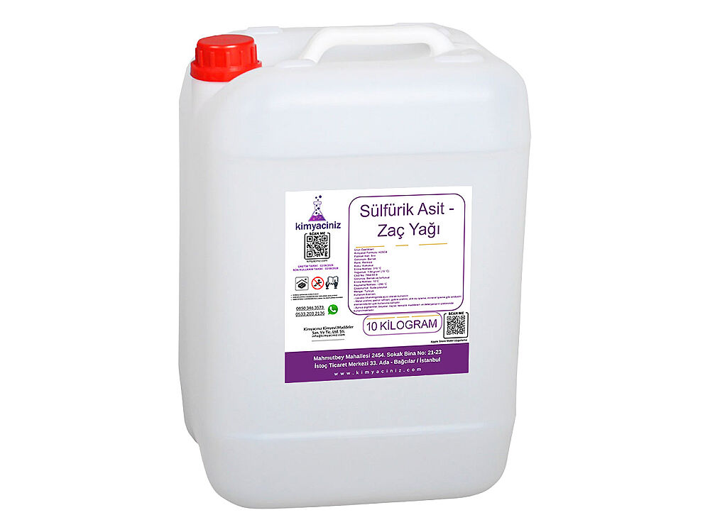 Sülfürik Asit - Zaç Yağı 10 KG - 1