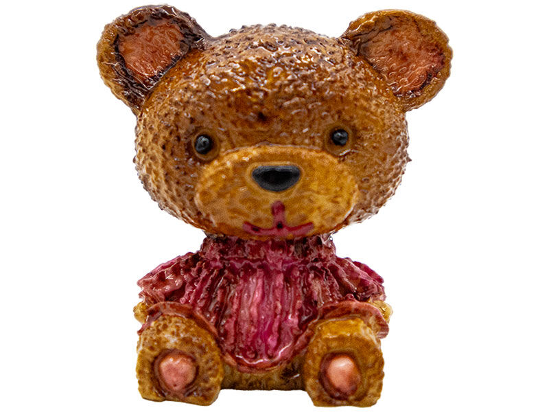 Süslü Oturan Ayıcık Silikon Mum Kalıbı M-283 - 2