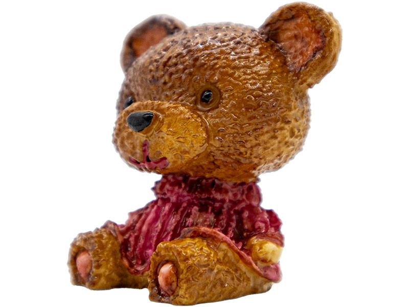 Süslü Oturan Ayıcık Silikon Mum Kalıbı M-283 - 3