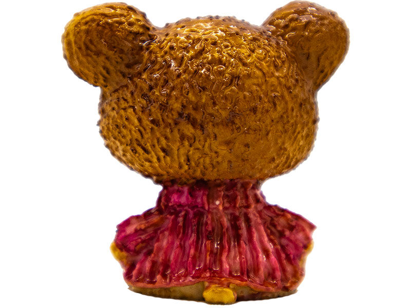 Süslü Oturan Ayıcık Silikon Mum Kalıbı M-283 - 5