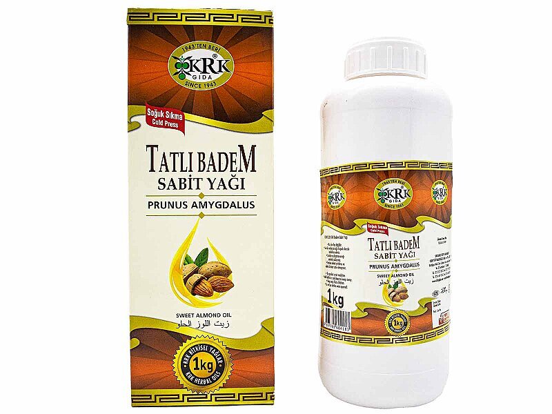 Tatlı Badem Yağı 1 KG - KRK GIDA