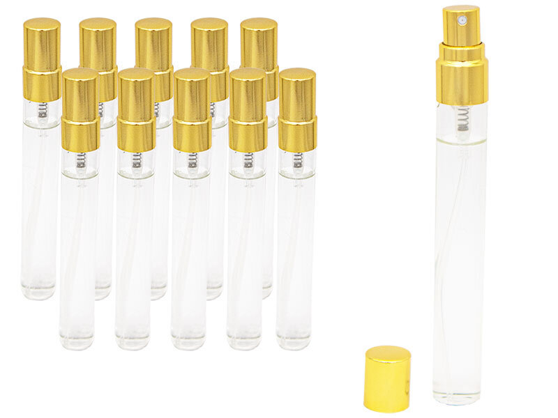 Tester Parfüm Şişesi Gold Kapak 10 ML 100 Adet - 1