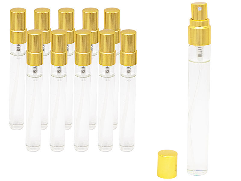 Tester Parfüm Şişesi Gold Kapak 10 ML 100 Adet - 1