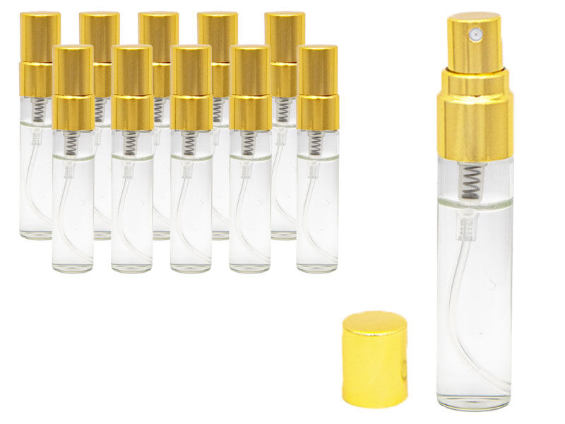 Tester Parfüm Şişesi Gold Kapak 5 ML 100 Adet - 1
