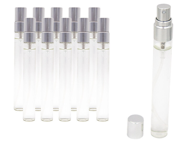 Tester Parfüm Şişesi Gümüş Kapak 10 ML 100 Adet - Kimyacınız