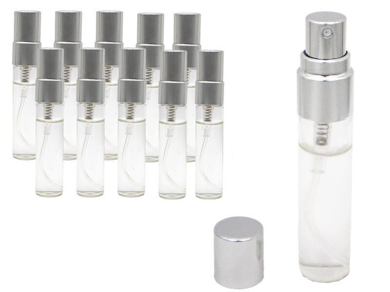 Tester Parfüm Şişesi Gümüş Kapak 5 ML 100 Adet - Kimyacınız