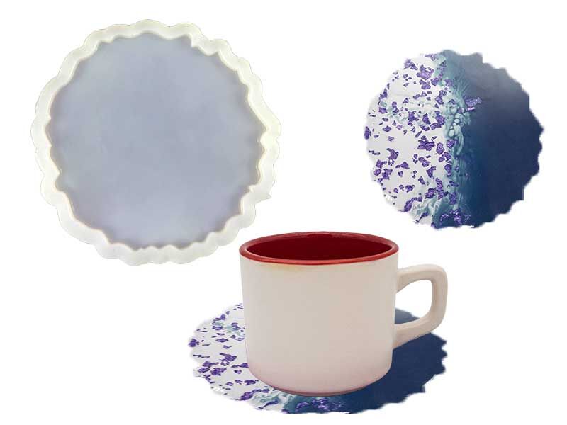 Tırtıklı Bardak Altlığı Epoksi Kalıbı EPK-350 - 1