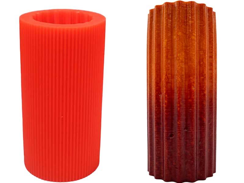Tırtıklı Silikon Mum Kalıbı M-30 - 1