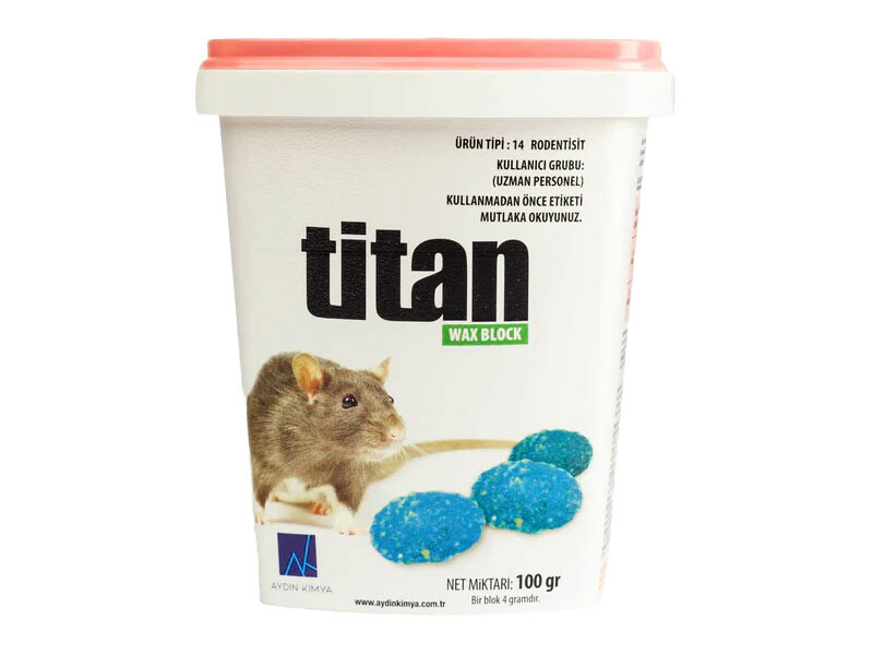 Titan Wax Block Badem Fare Zehiri 100 GR - Kimyacınız