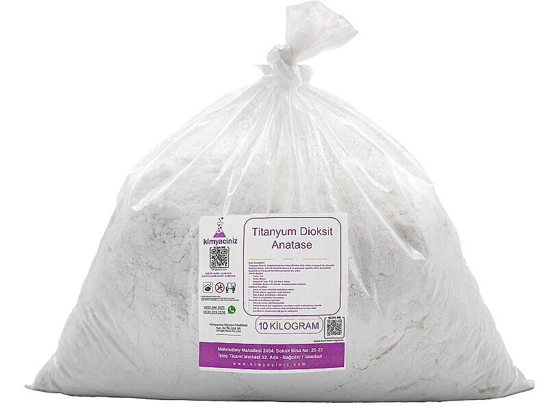 Titanyum Dioksit Anatase 10 KG - Kimyacınız