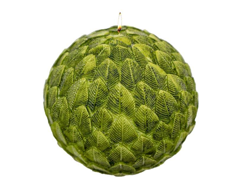 Top Yaprak Desenli Silikon Mum Kalıbı M-118 - 5