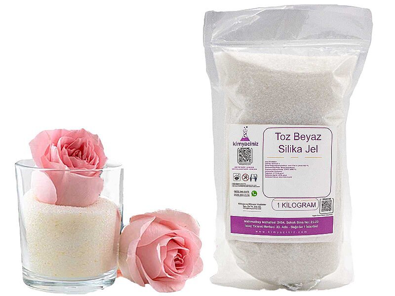 Toz Beyaz Silika Jel 1 KG - Kimyacınız