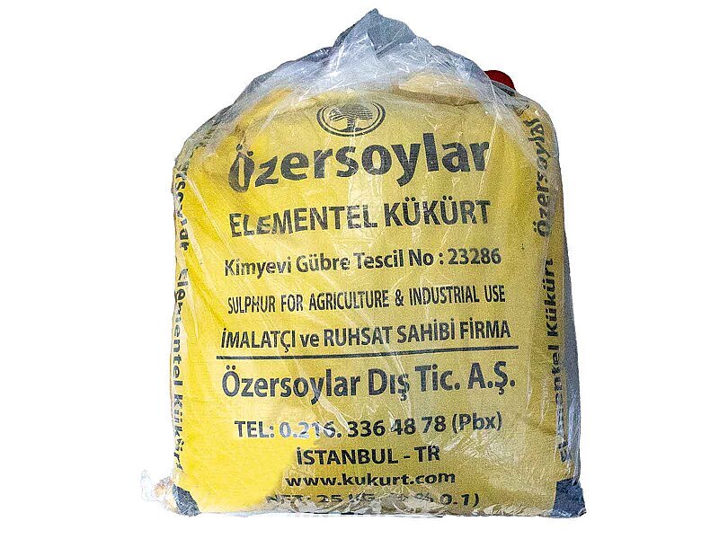 Toz Kükürt 25 KG - Kimyacınız