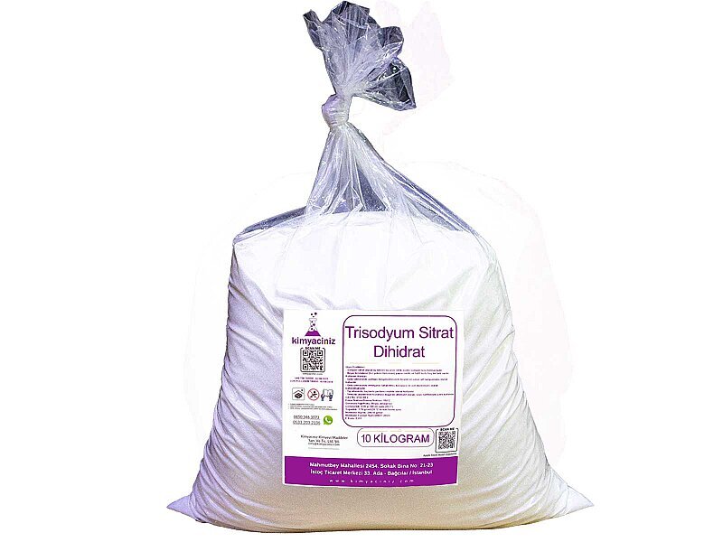 Trisodyum Sitrat Dihidrat 10 KG - Kimyacınız