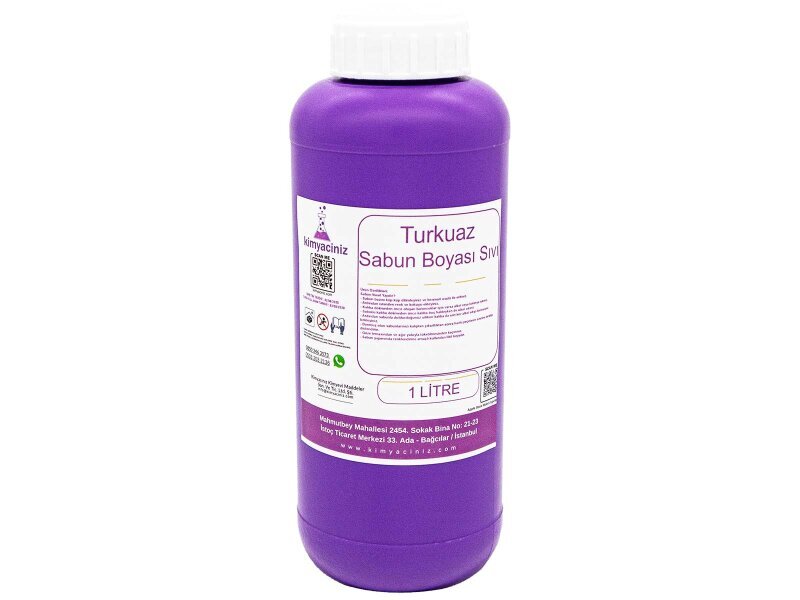 Turkuaz Sabun Boyası - Sıvı 1 LT - Kimyacınız