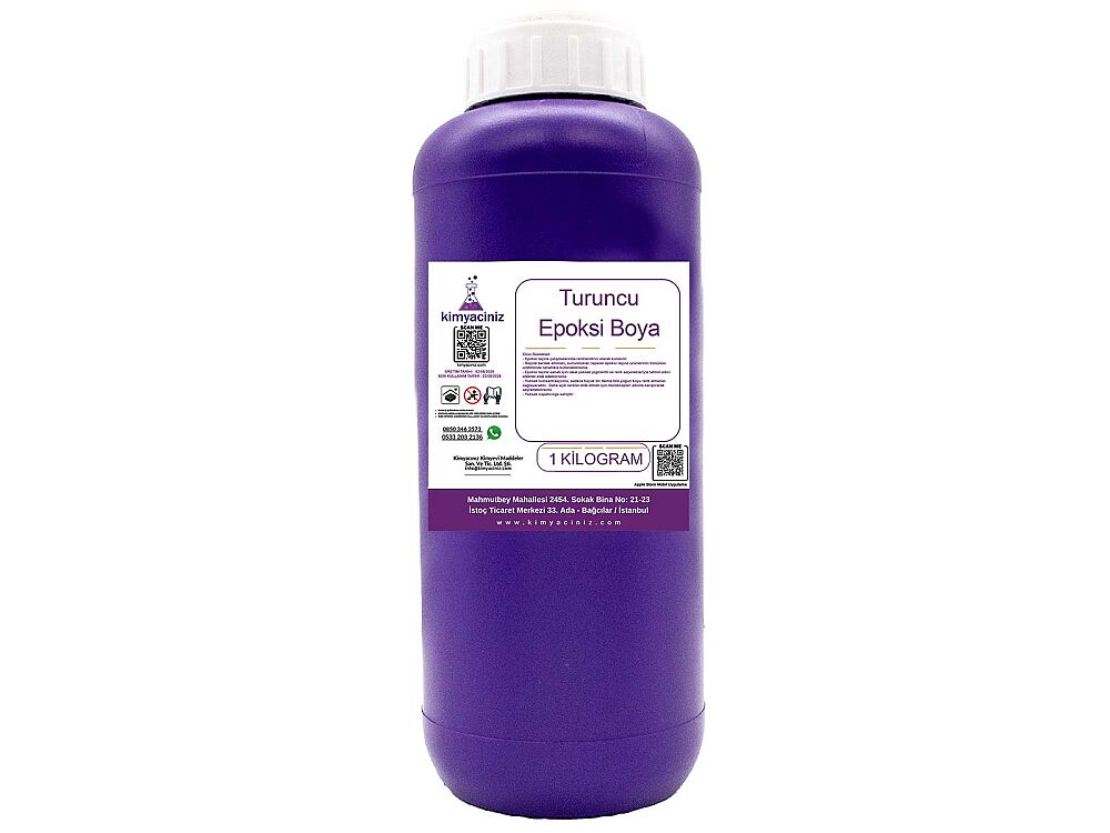 Turuncu Epoksi Boya 1 KG - 1