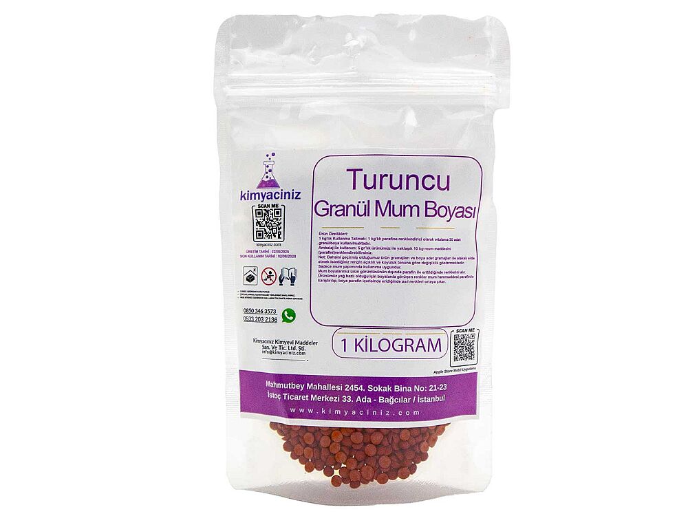 Turuncu Granül Mum Boyası 1 KG - 1