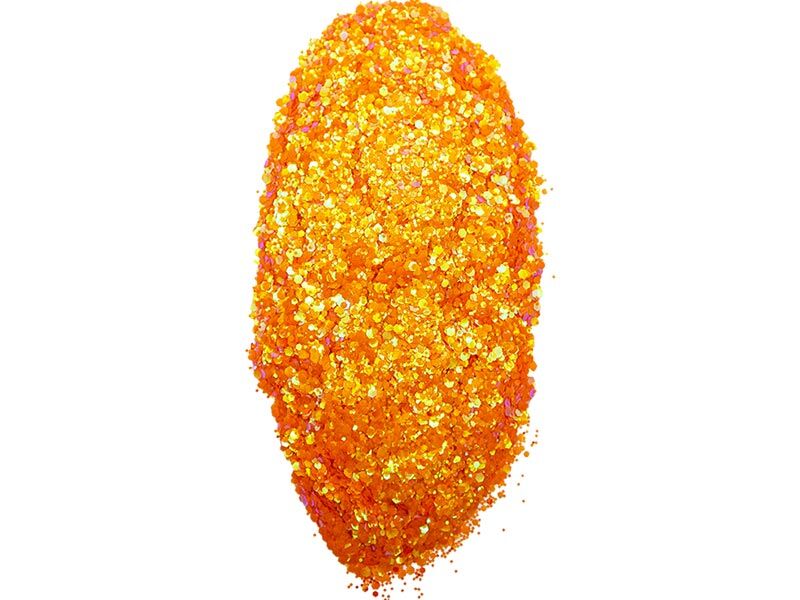 Turuncu Holografik Glitter Süsleme Aksesuarı 100 GR - 1