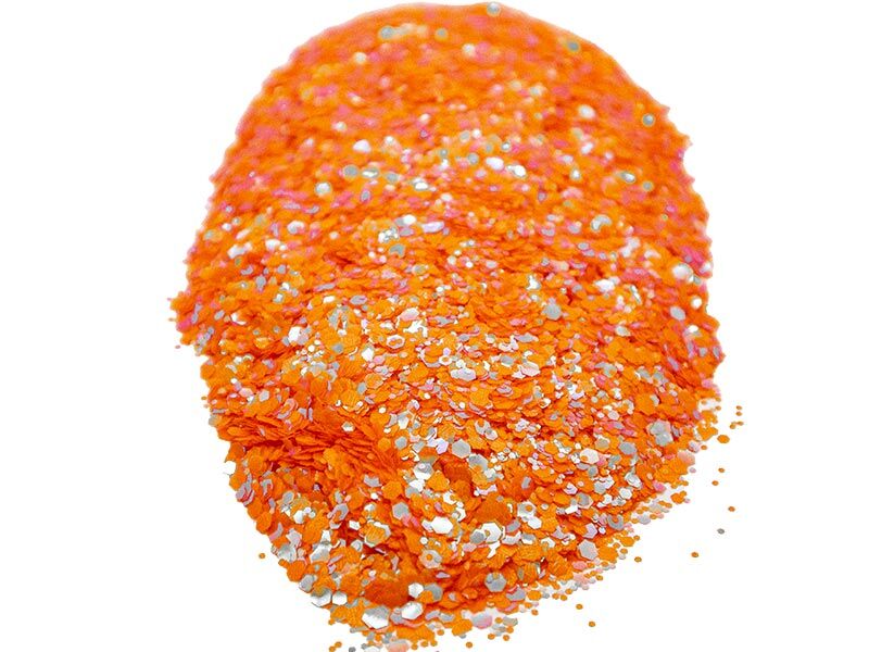 Turuncu Holografik Glitter Süsleme Aksesuarı 100 GR - 2