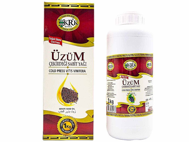Üzüm Çekirdeği Sabit Yağı 1 KG - KRK GIDA