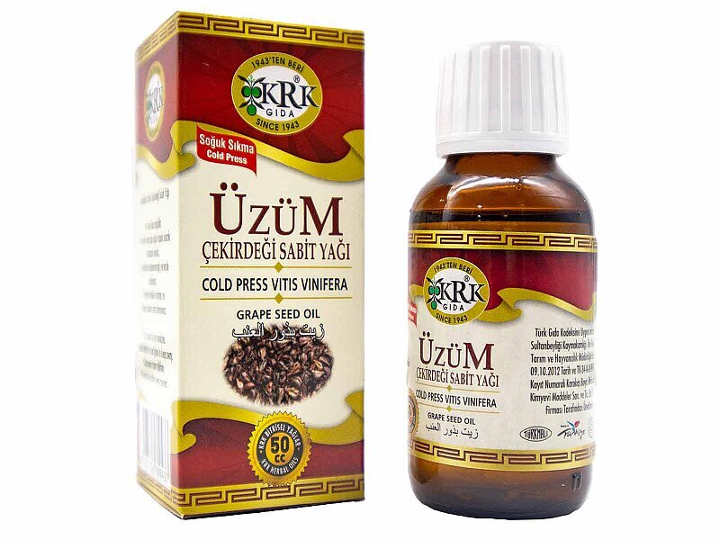 Üzüm Çekirdeği Sabit Yağı 50 CC - KRK GIDA