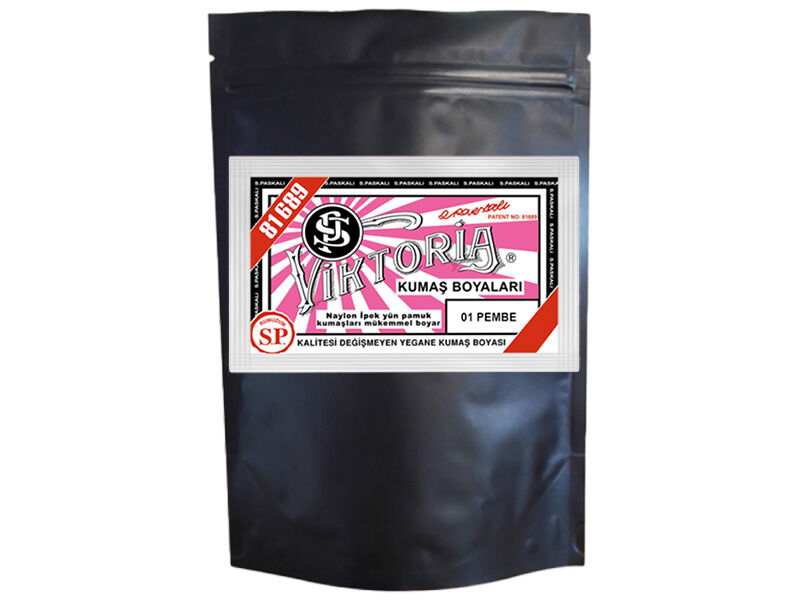 Viktoria Kumaş Boyası 1 Pembe  Renk 1 Kg - 1
