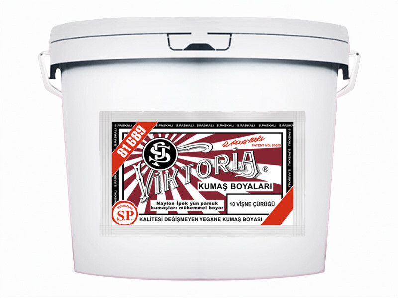 Viktoria Kumaş Boyası 10 Vişne  Renk 5 Kg - Kimyacınız