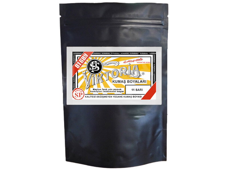 Viktoria Kumaş Boyası 11 Sarı  Renk 1 Kg - Kimyacınız