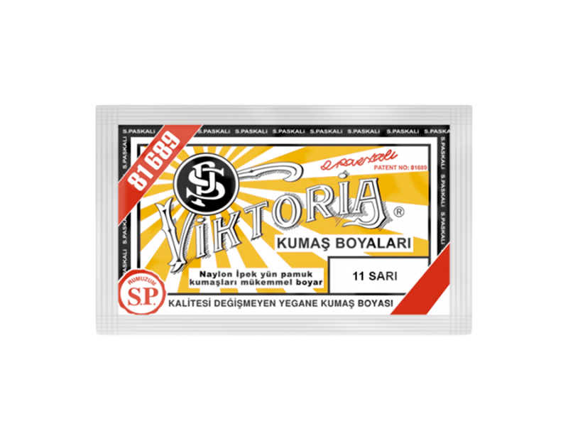 Viktoria Kumaş Boyası 11 Sarı  Renk - 1