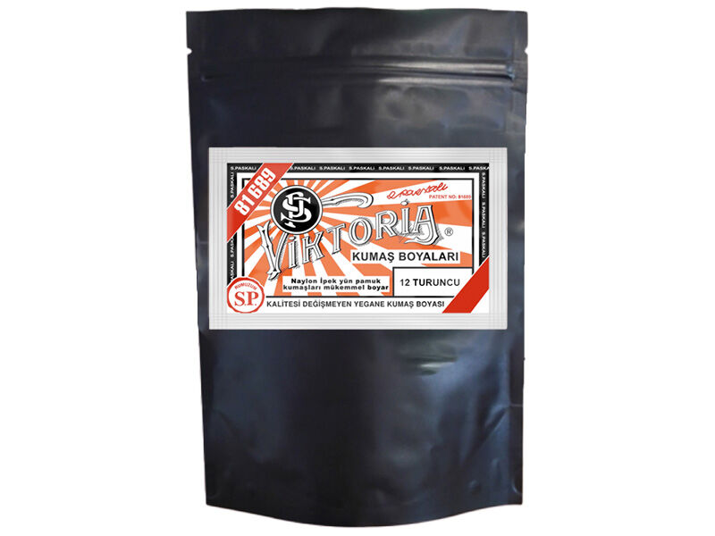 Viktoria Kumaş Boyası 12 Turuncu  Renk 1 Kg - 1