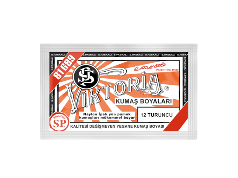 Viktoria Kumaş Boyası 12 Turuncu  Renk - 1