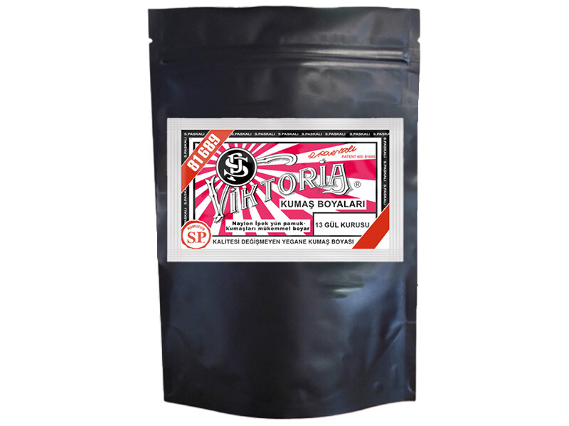 Viktoria Kumaş Boyası 13 Gül  Renk 1 Kg - Kimyacınız