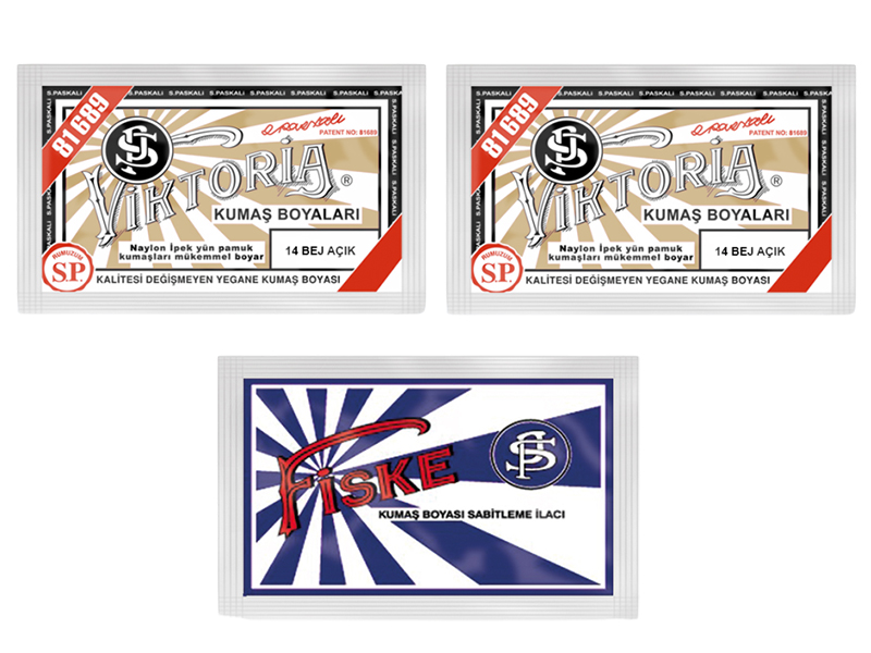 Viktoria Kumaş Boyası 14 Bej  Renk  2 Adet + Fiske Sabitleme İlacı - 1