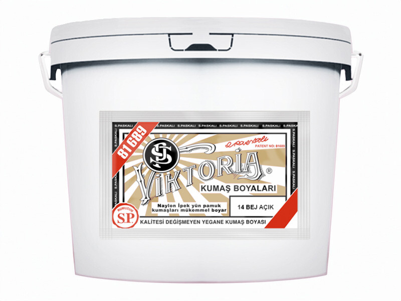 Viktoria Kumaş Boyası 14 Bej  Renk 5 Kg - Kimyacınız