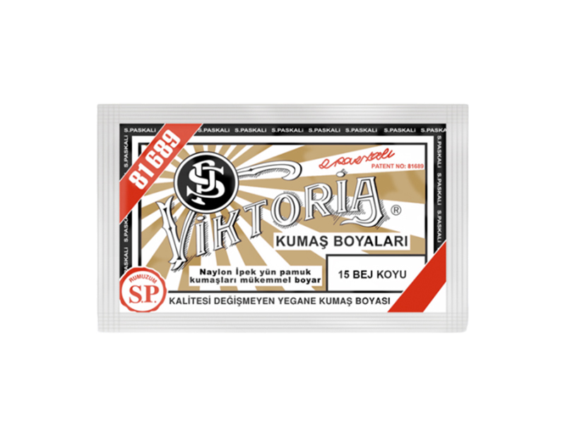 Viktoria Kumaş Boyası 15 Koyu Bej  Renk - Kimyacınız