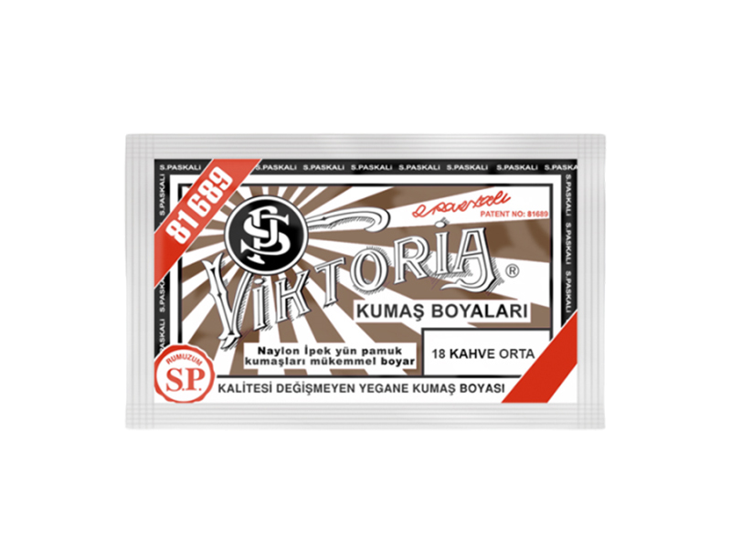 Viktoria Kumaş Boyası 18 Orta Kahve  Renk - Kimyacınız