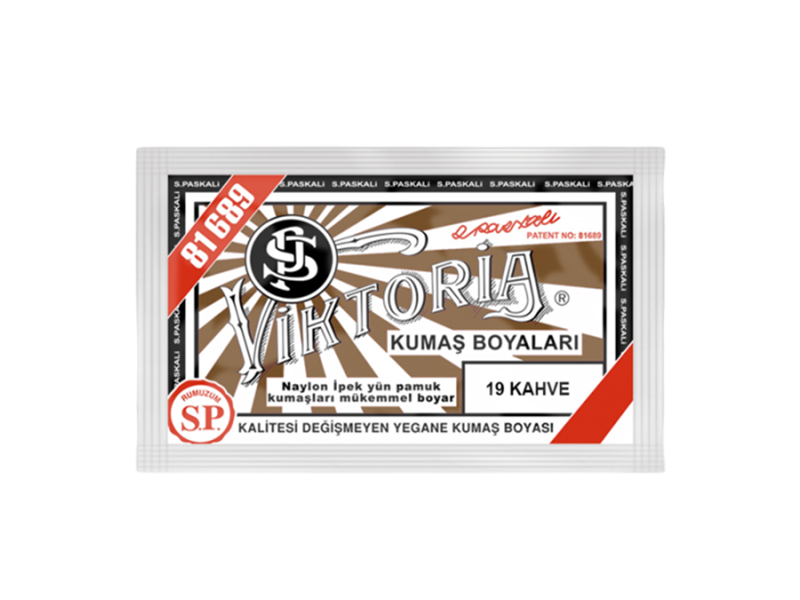 Viktoria Kumaş Boyası 19 Kahve  Renk - Kimyacınız