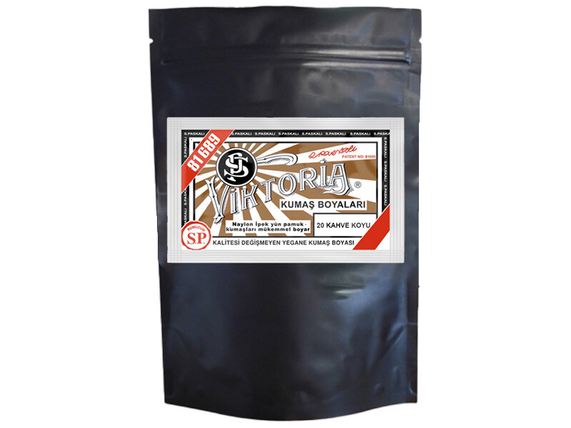 Viktoria Kumaş Boyası 20 Koyu Kahve  Renk 1 Kg - Kimyacınız