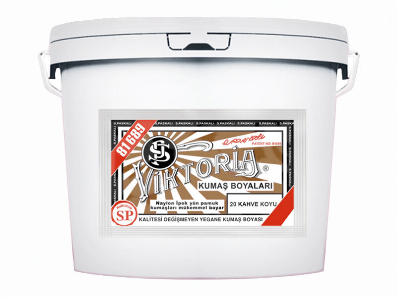 Viktoria Kumaş Boyası 20 Koyu Kahve  Renk 5 Kg - 1
