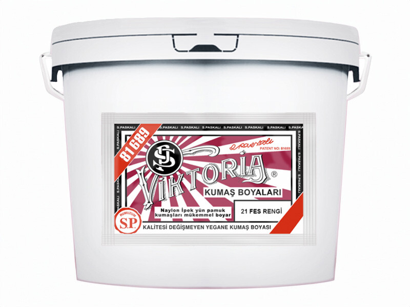 Viktoria Kumaş Boyası 21 Fes  Renk 5 Kg - Kimyacınız