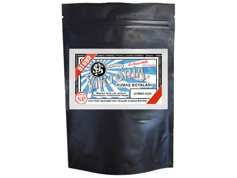 Viktoria Kumaş Boyası 23 Açık Mavi  Renk 1 Kg - 1