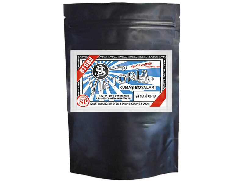 Viktoria Kumaş Boyası 24 Orta Mavi  Renk 1 Kg - 1