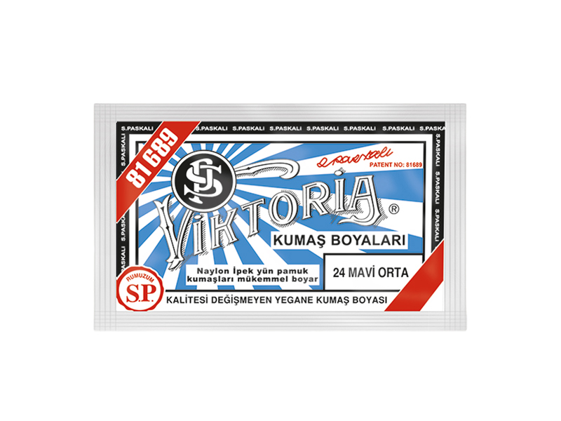 Viktoria Kumaş Boyası 24 Orta Mavi  Renk - 1