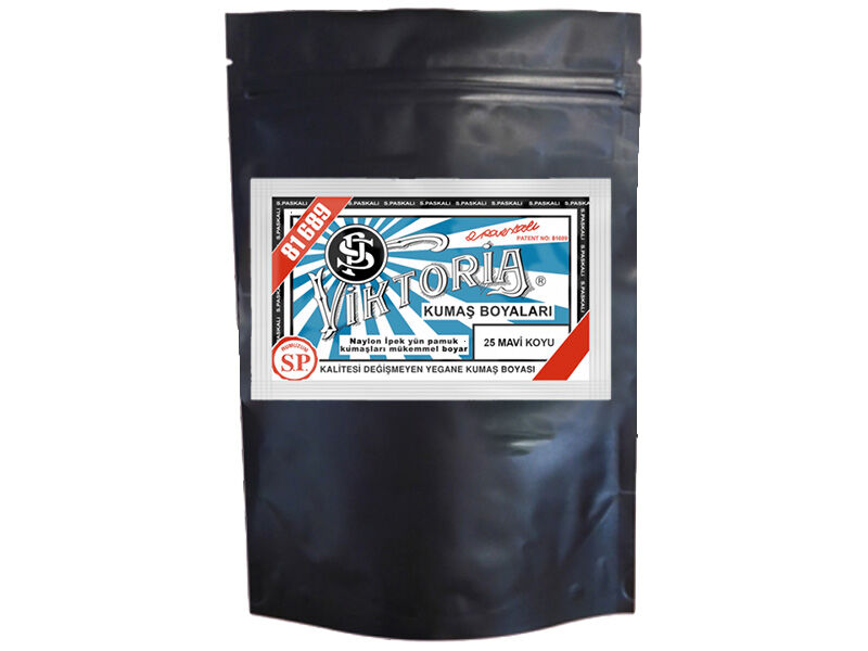 Viktoria Kumaş Boyası 25 Koyu Mavi  Renk 1 Kg - 1